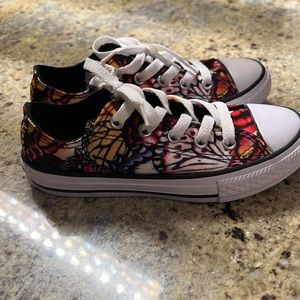 Kids Converse Multi colors , butterfly design
